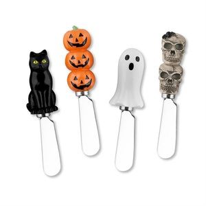 4-Piece Halloween Resin Cheese Spreader